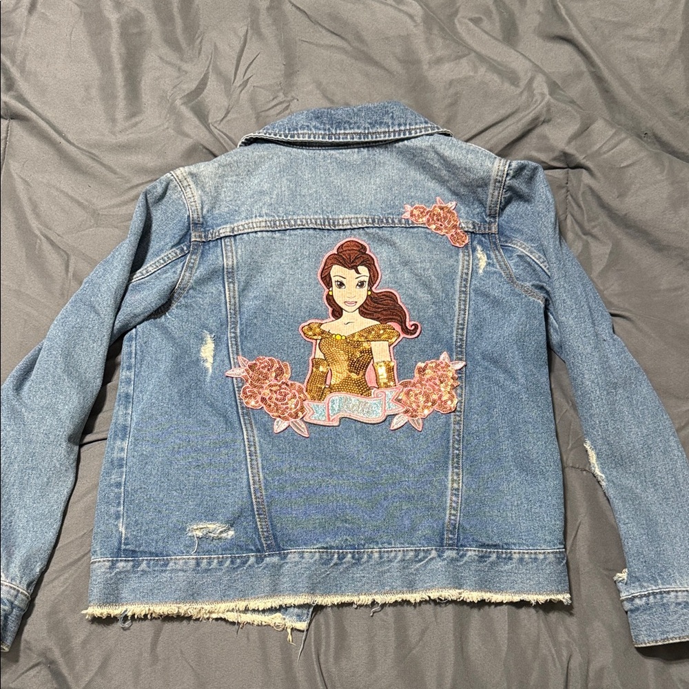 Disney Blue Jean Jacket with Belle Design